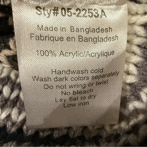 Streetwear Society Striped Cowl Neck Sweater Black Gray Cream Tan Women’s Sz S - Picture 9 of 10